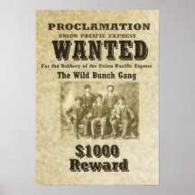 Poster DE GANG DE WILD BUNCH - Tamaños de Personal