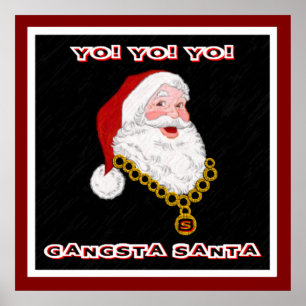 Póster Poster de Gangsta Santa