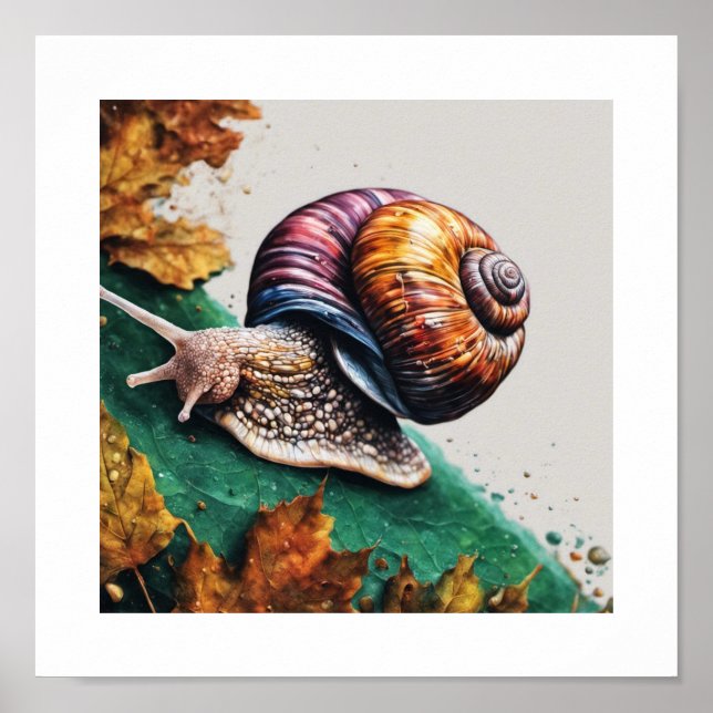 Póster Poster de garrapatas de caracol (Frente)