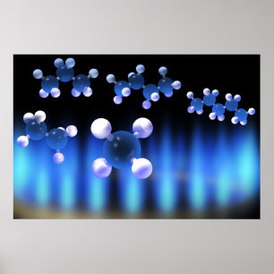 Póster Poster de gas natural