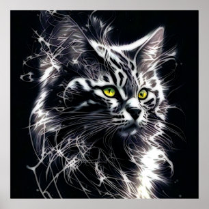 Póster Poster de gato de FreeSpirit