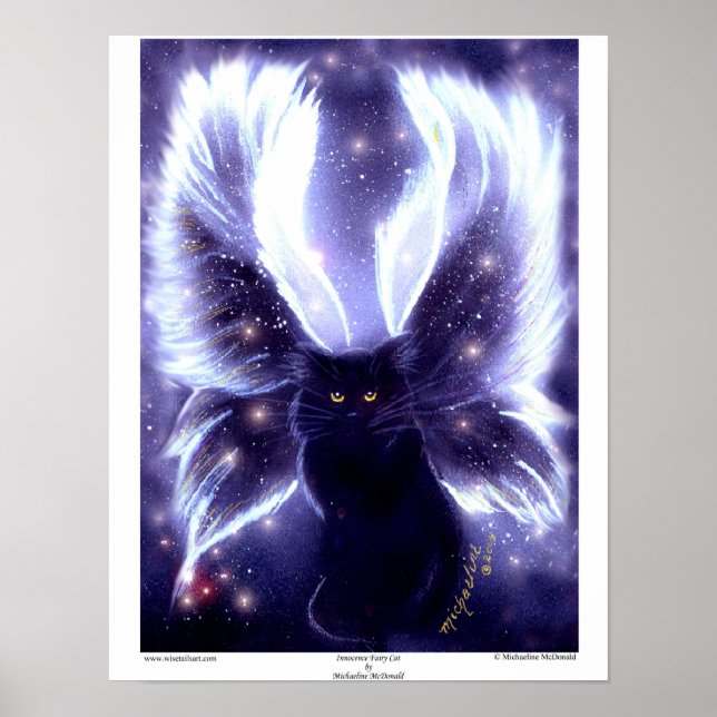 Póster Poster de gato de hadas inocentes (Frente)