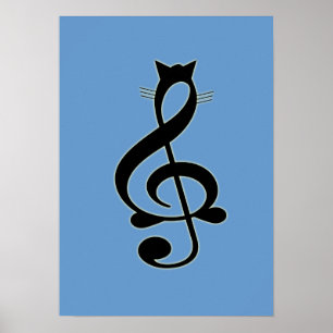 Póster Poster de Gato de Jazz