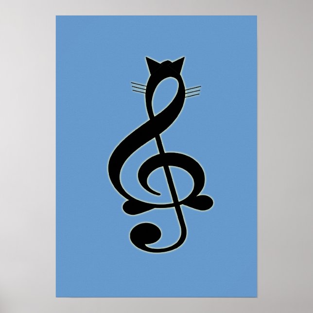 Póster Poster de Gato de Jazz (Frente)