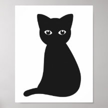 Poster de gato negro
