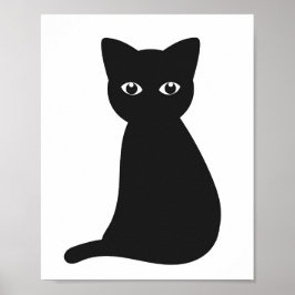 Póster Poster de gato negro