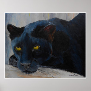 Póster Poster de gato negro