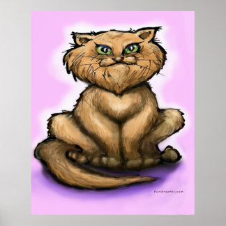 Póster Poster de gato persa