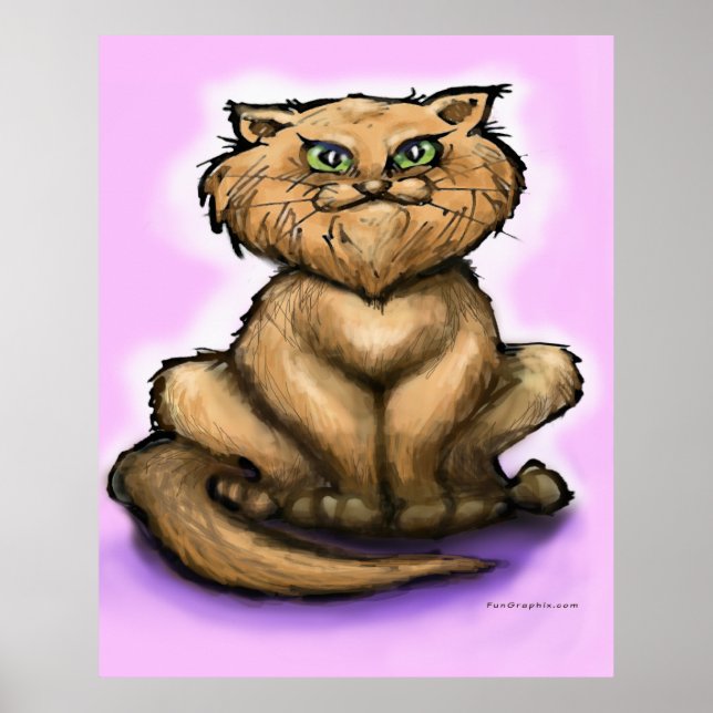 Póster Poster de gato persa (Frente)