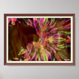 Póster Poster de gato trippy negro