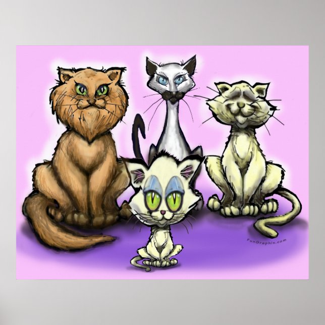 Póster Poster de gatos (Frente)