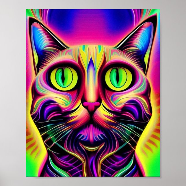 Póster poster de gatos curiosos (Frente)
