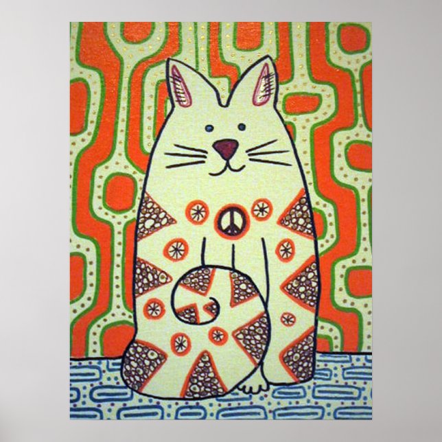 Póster Poster de gatos de paz (Frente)