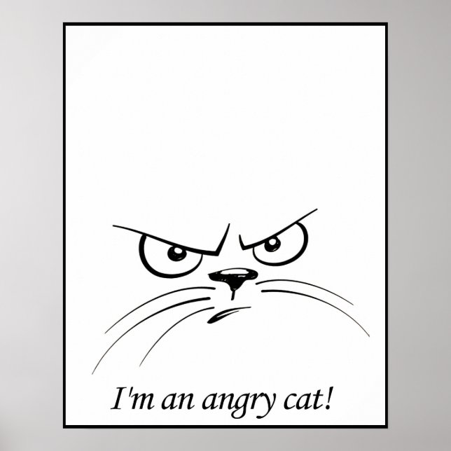 Póster Poster De Gatos Enfadados Por Regalos Y Otras Ocas (Frente)