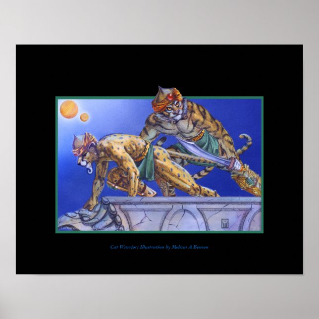 Póster Poster de gatos guerreros (Frente)