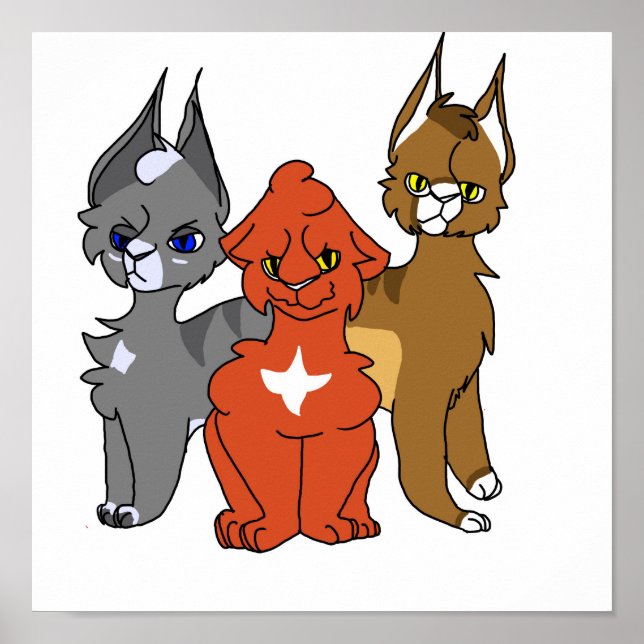 Póster Poster de gatos medicinales (Frente)