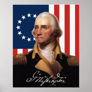 Póster Poster de general George Washington