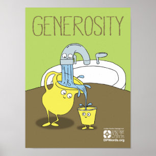 Póster Poster de generosidad