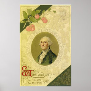 Póster Poster de George Washington Vintage