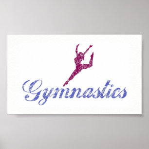Póster Poster de gimnasia