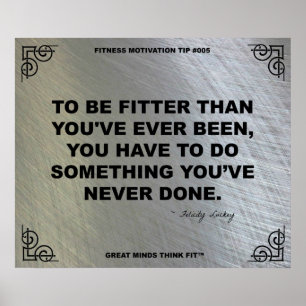 Póster Poster de gimnasia para motivación de fitness #005