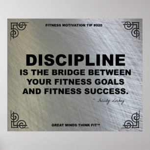Póster Poster de gimnasia para motivación de fitness #020