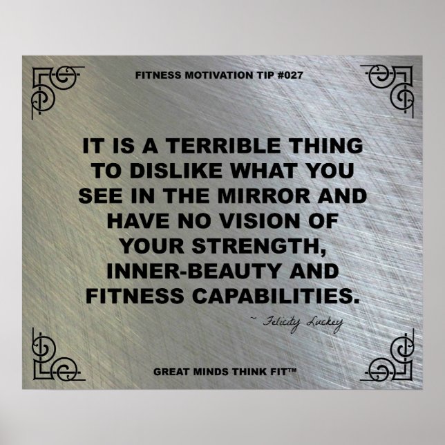 Póster Poster de gimnasia para motivación de fitness #027 (Frente)