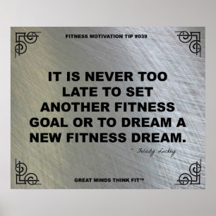 Póster Poster de gimnasia para motivación de fitness #039