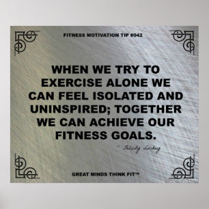 Póster Poster de gimnasia para motivación de fitness #042