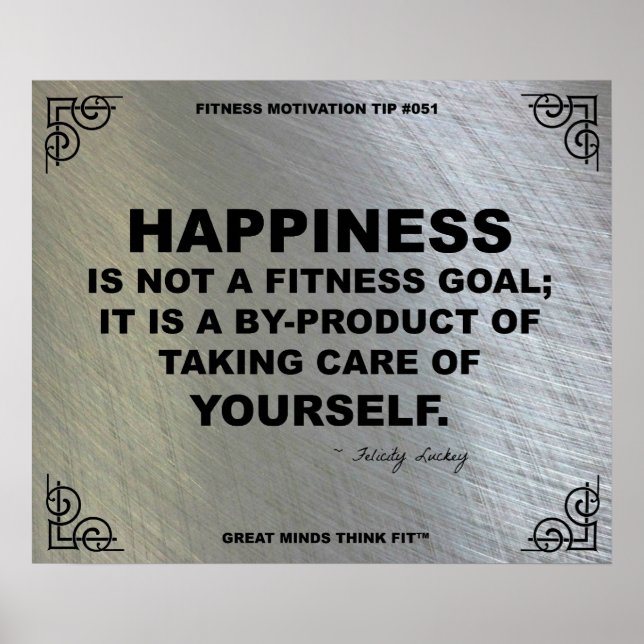 Póster Poster de gimnasia para motivación de fitness #051 (Frente)