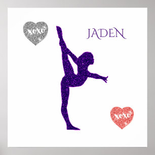 Póster Poster de gimnasia. XOX
