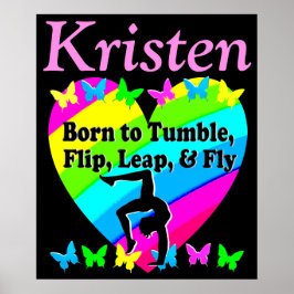 Póster POSTER DE GIMNASTICA DE LLUVIA PERSONALIZADA POR b