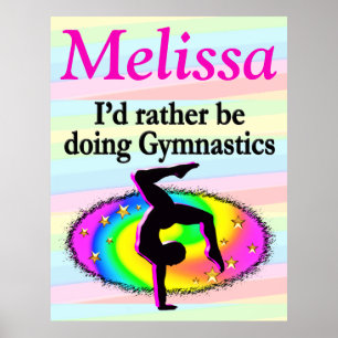 PÓSTER POSTER DE GIMNASTICS DE AMOR PERSONALIZADO