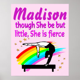 PÓSTER POSTER DE GIMNASTICS DE LA REINA DE VIGAS DE BALAN