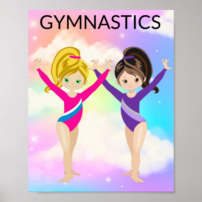 PÓSTER POSTER DE GIMNASTICS DE RAINBOW (Frente)
