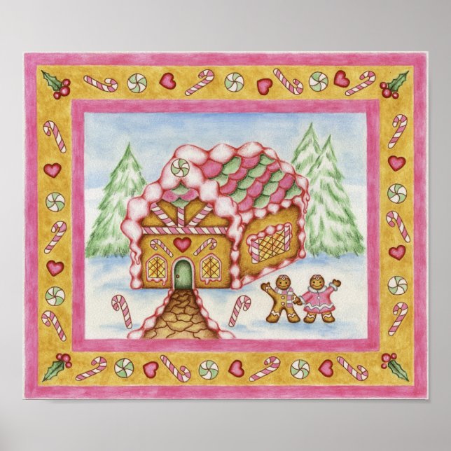 Póster Poster de Gingerbread Heart House (Frente)