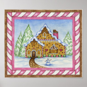 Póster Poster de Gingerbread House Lodge