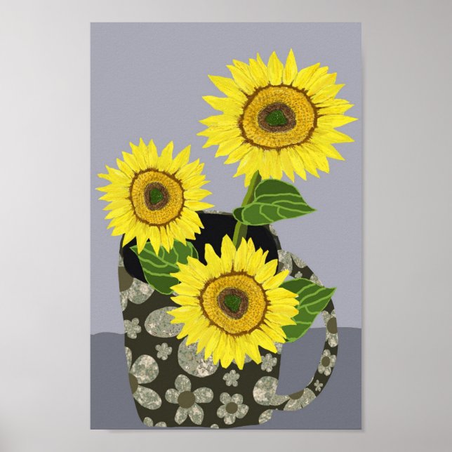 Póster Poster de girasol (Frente)
