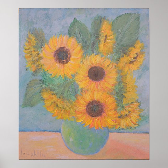 Póster Poster de girasol de Peachy (Frente)