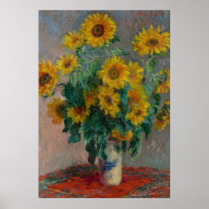 Póster Poster de girasoles