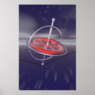 Póster Poster de giro del giroscopio