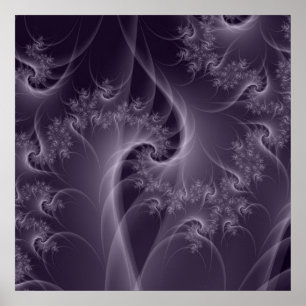 Póster Poster de giro morado y blanco