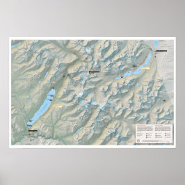 Póster Poster de Glacier Going-to-the-Sun Road (Montana)