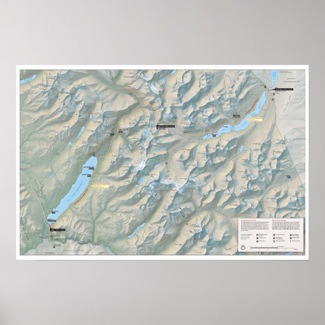 Póster Poster de Glacier Going-to-the-Sun Road (Montana) (Frente)