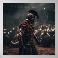 Poster de Gladiador de Secutor Determinado - Desga