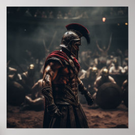 Póster Poster de Gladiador de Secutor Determinado - Desga