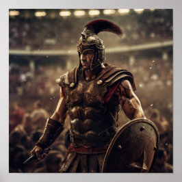Póster Poster de Gladiador de Secutor Determinado - Desga