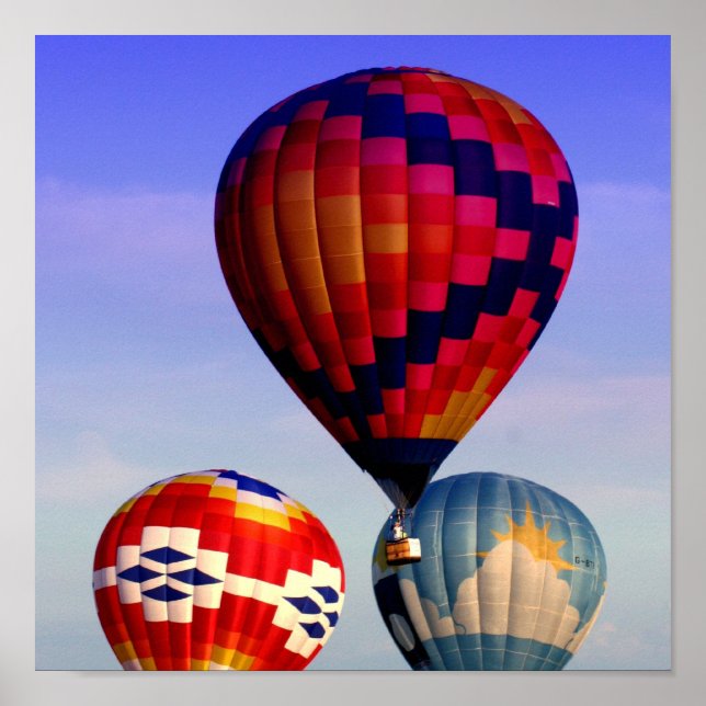 Póster Poster de globo de aire caliente (Frente)