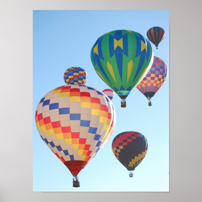 Póster Poster de globos de aire caliente (Frente)