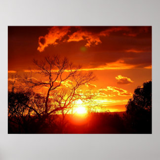 Póster Poster de gloria de atardecer